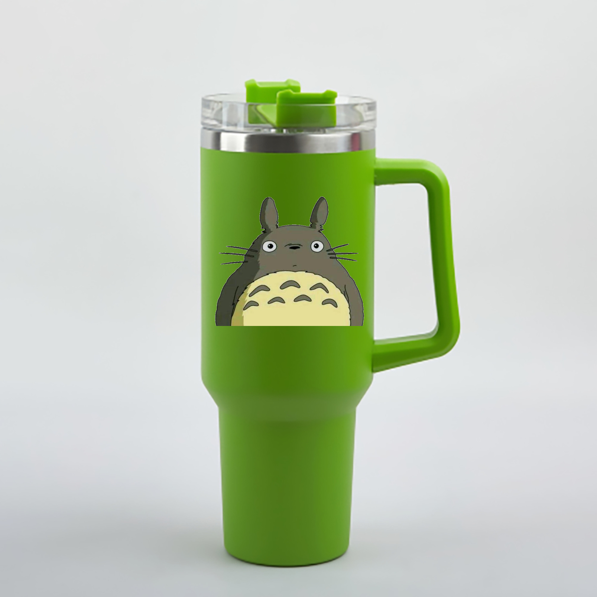 （画像用） となりのトトロ 草壁メイ 草壁サツキ My Neighbor Totoro Satsuki Kusakabe Mei Kusakabe 1200mL車用タンブラー - クリスタルステッカー（プラスチックストロー付き）